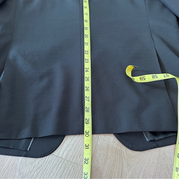 Unisex Fine Wool Suiting Blazer men’s sz 42R - Black - Picture 13 of 16